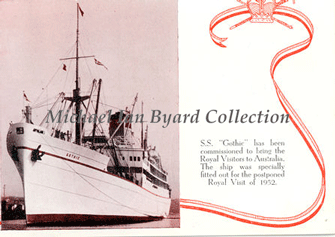 The "Gothic" as the Royal Yacht, 1954